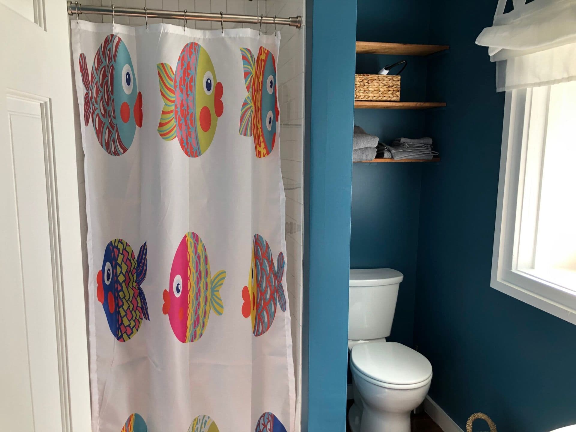 Garden bathroom walk in shower