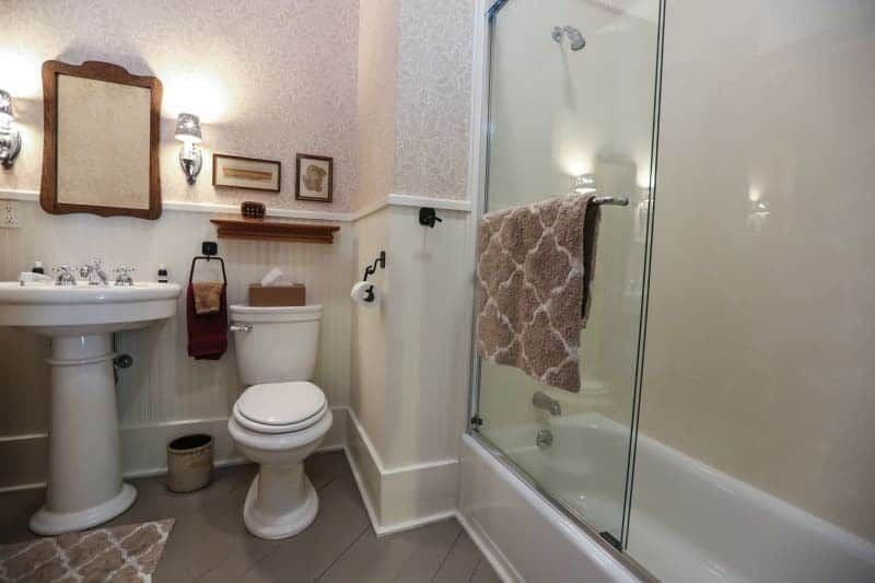 Wood bathroom